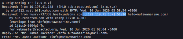 Ctrl + U to view src mail
